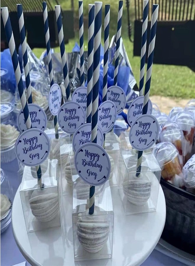 SLShePack 50Pack Clear Favor Box Cake Pop Boxes with Hole Top,Clear Gift Boxes Treat Box for Wedding Favors Party Valentine's Halloween Easter Father's Mother's Day(1.75x1.75x2Inches) - Image 3